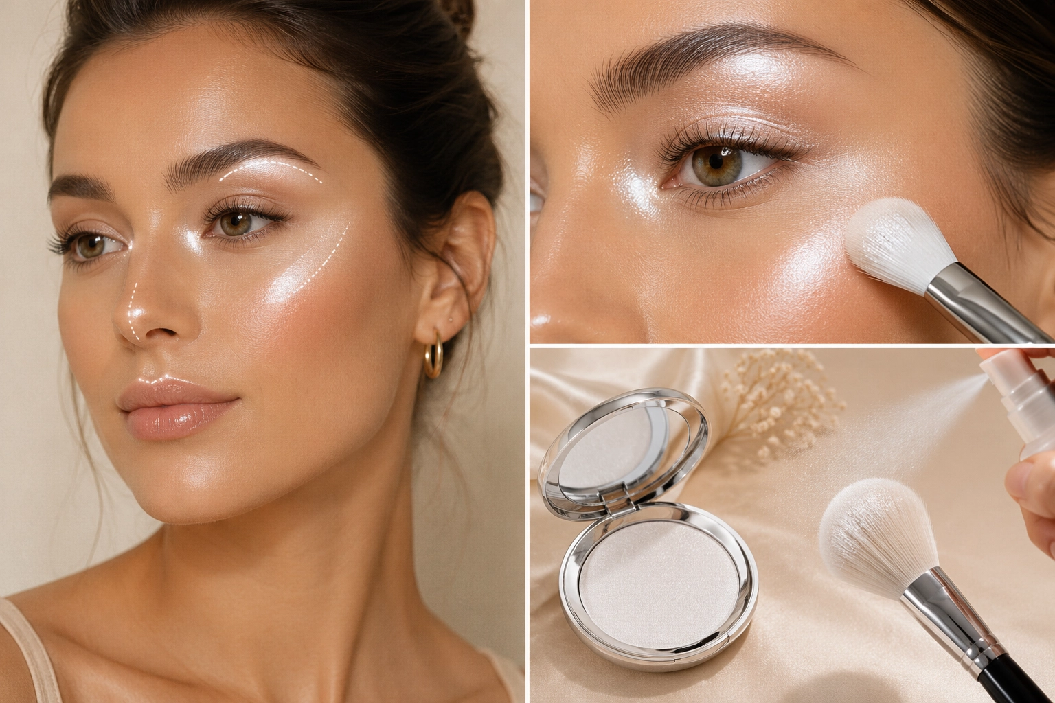 Highlighter visage tendance beauté 2026